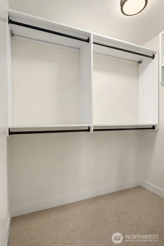 a close view of closet