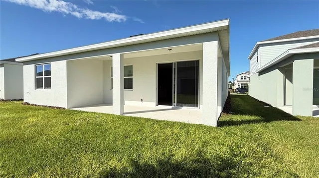 a view of a city and swimming pool