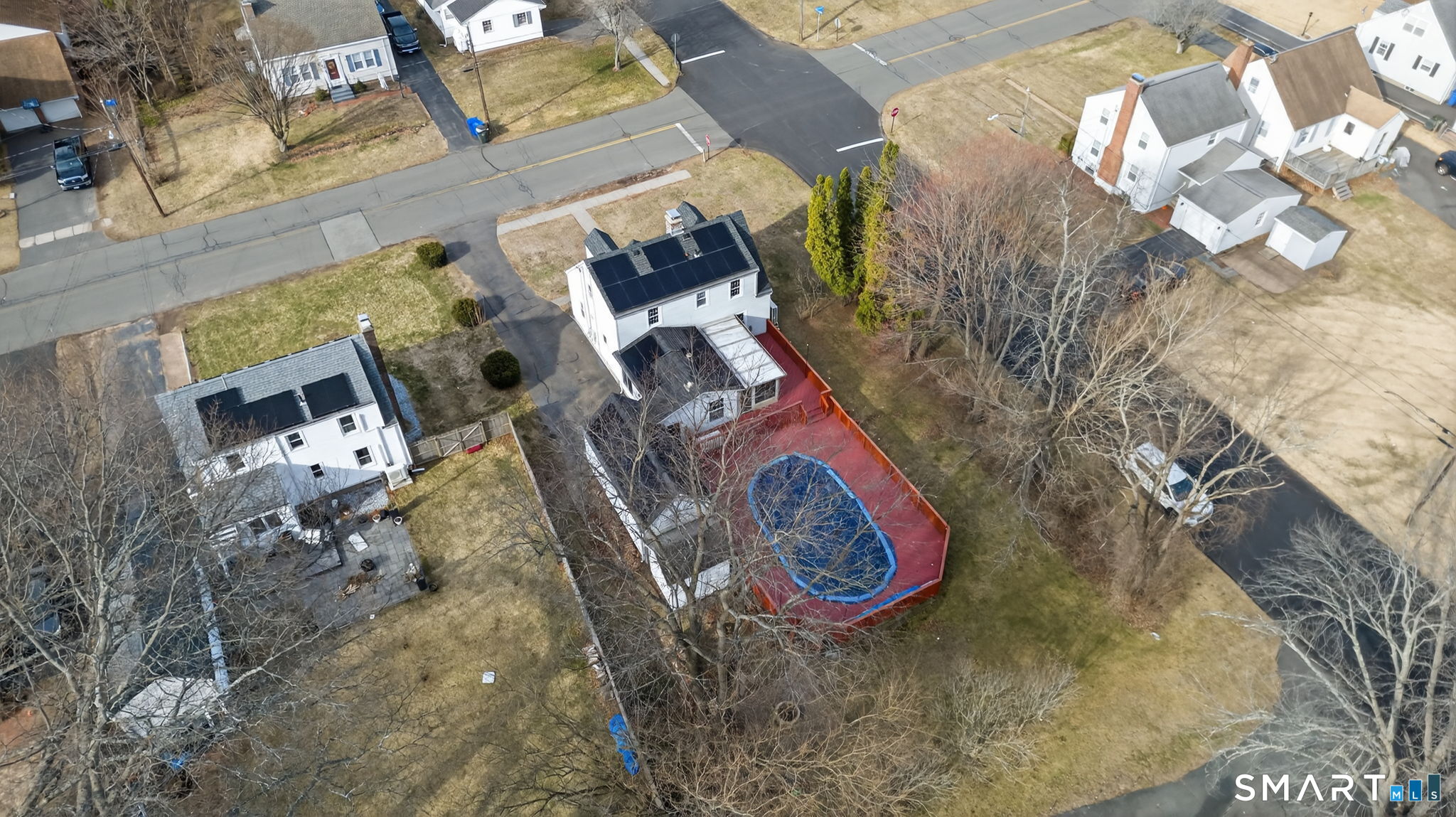 32 Garvan Street Newington, CT 06111 - Photo 30 of 36 an aerial view of a house with a yard