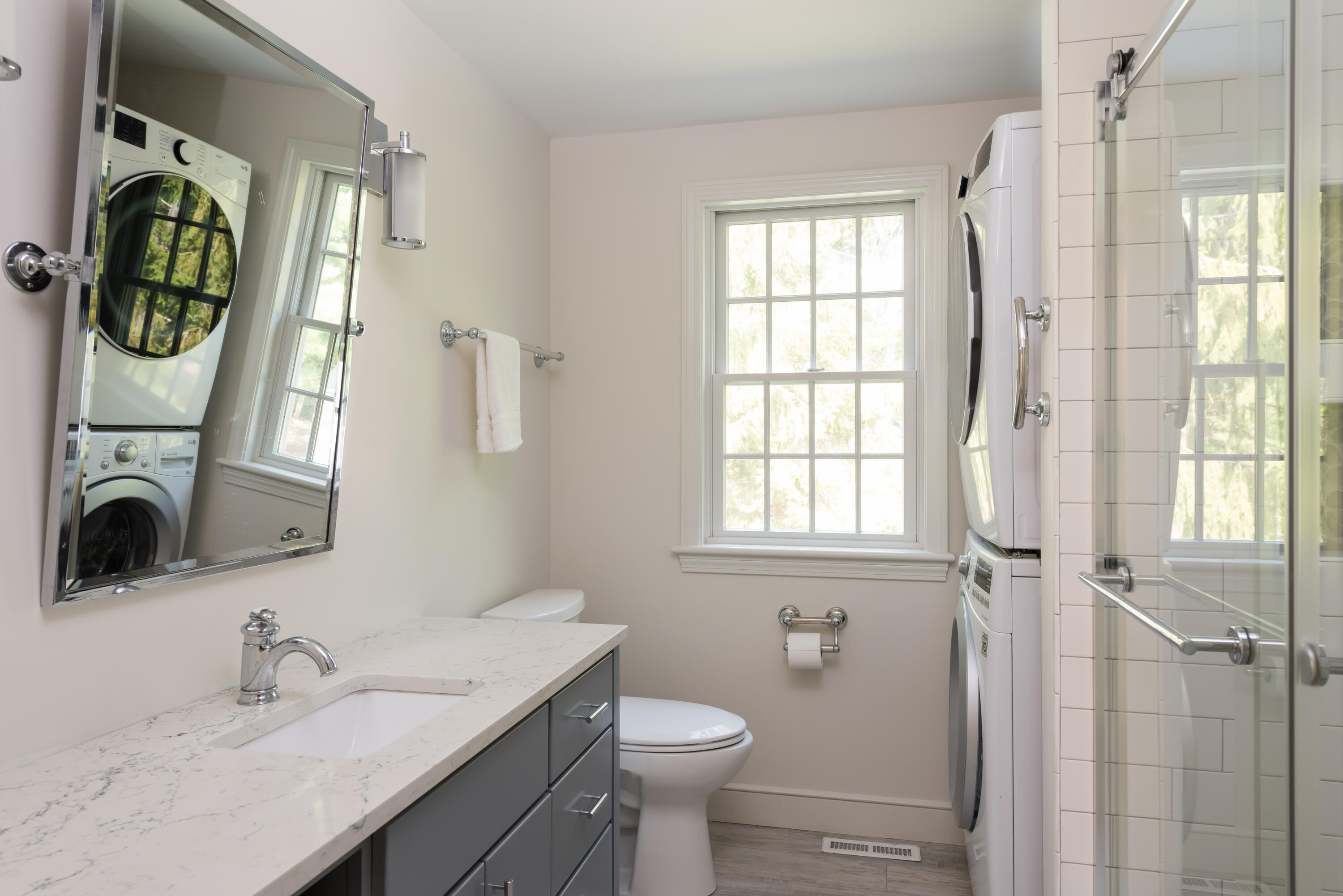 68 Tupelo Road Marstons Mills, MA 02648 - Photo 17 of 29 a bathroom with a sink a toilet and a mirror