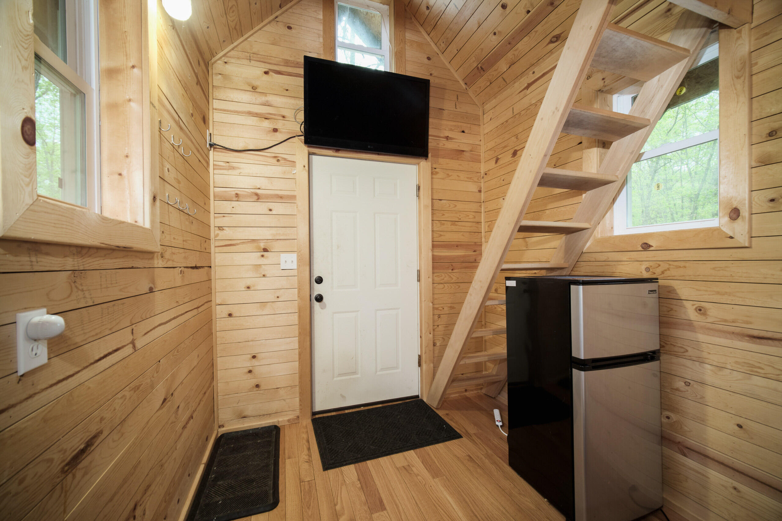 677 Snyder Road Wellston, MI 49689 - Photo 7 of 37 Tiny house pine walls, oak floors