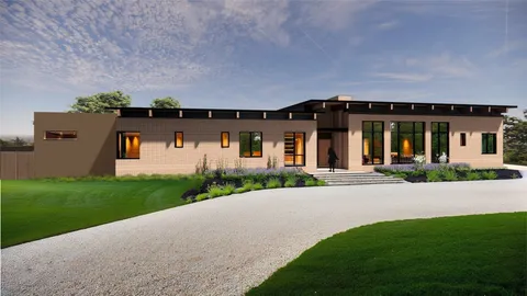 front view of house with a yard