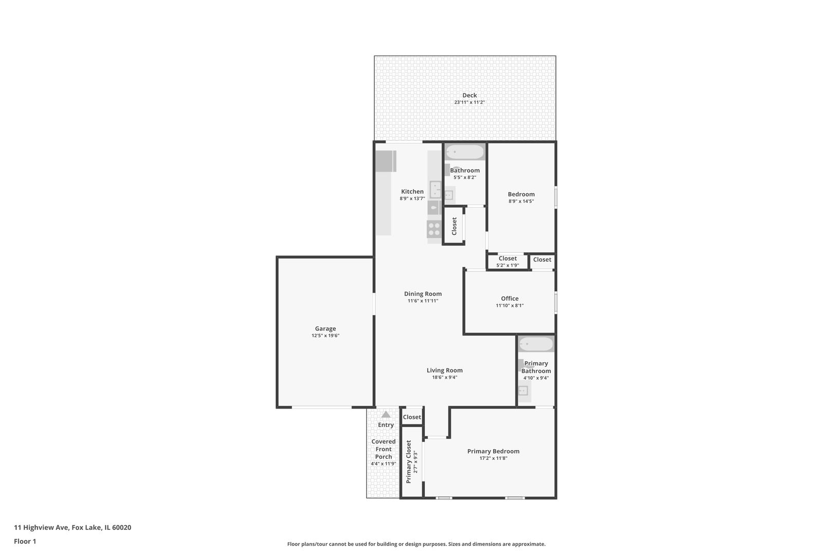 11 Highview Avenue Fox Lake, IL 60020 - Photo 32 of 32 a picture of a floor plan
