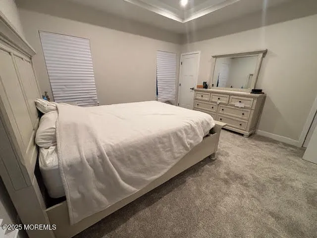 a bed room with a bed and a couch