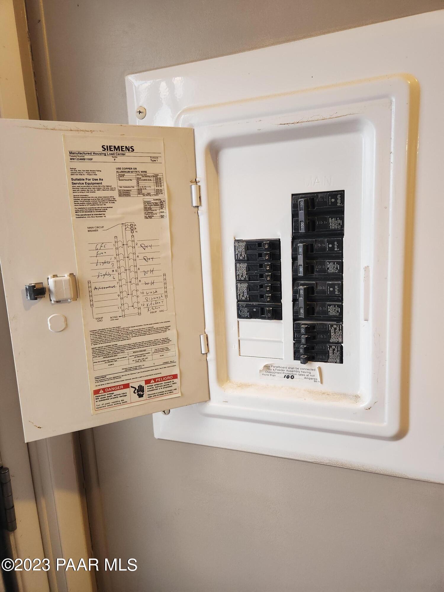 800 Sharon Road Chino Valley, AZ 86323 - Photo 19 of 25 circuit panel box