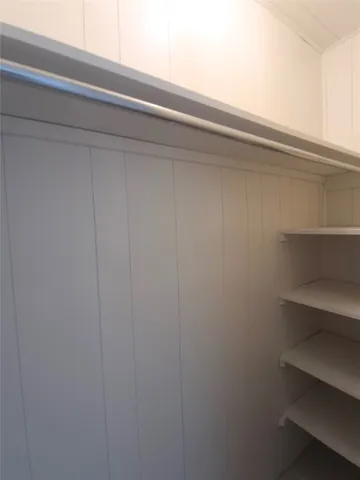 a close up of a shelf