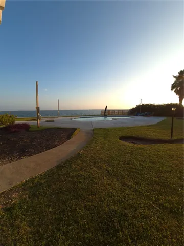 a view of outdoor space with seating