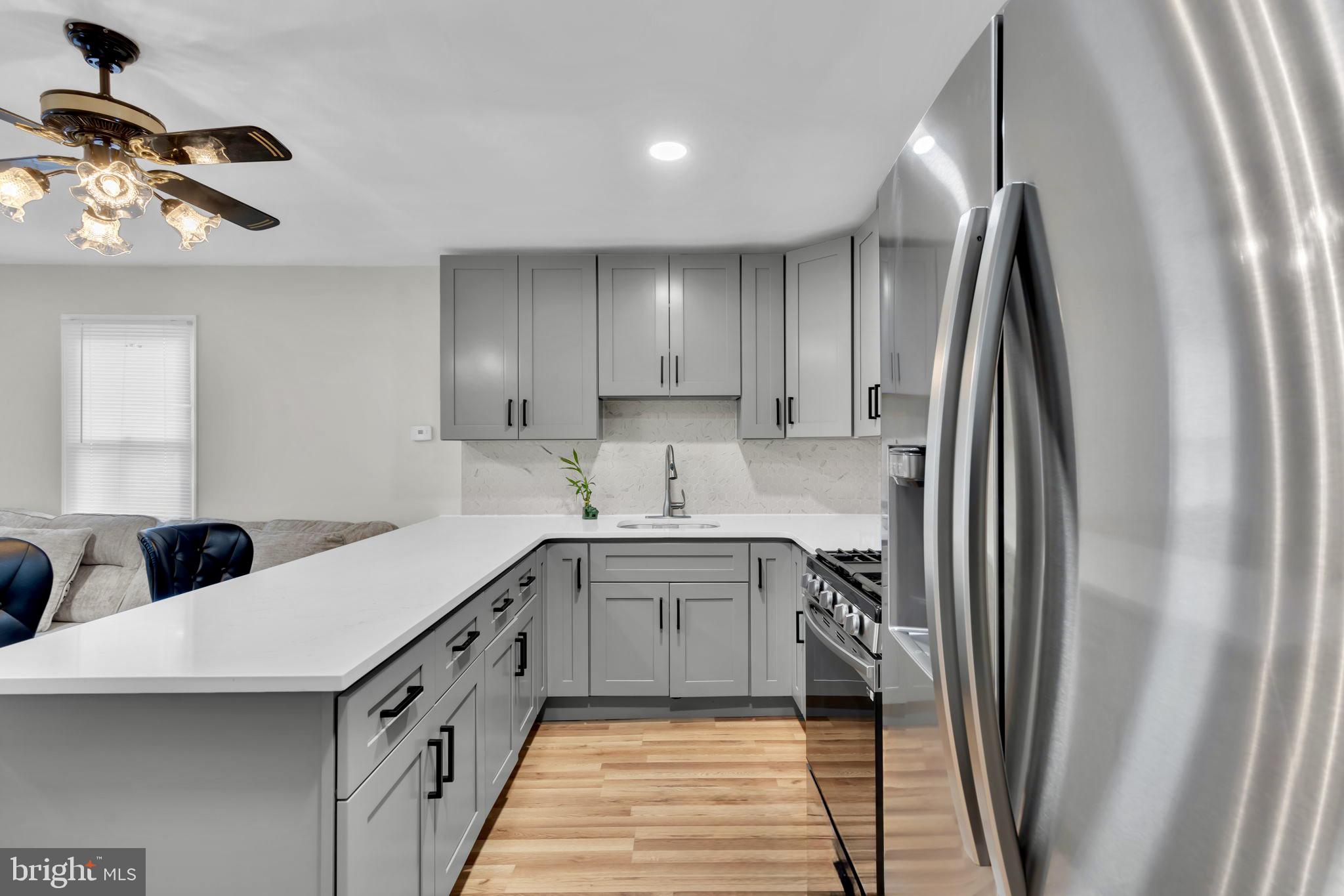 1611 Adams Street Cinnaminson, NJ 08077 - Photo 9 of 20 Renovated kitchen with large island. (2023)