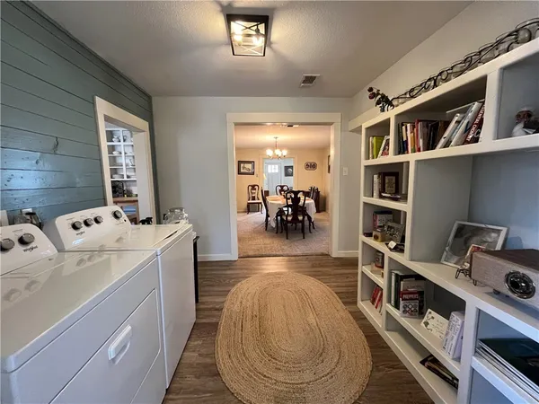 a room with storage and utility