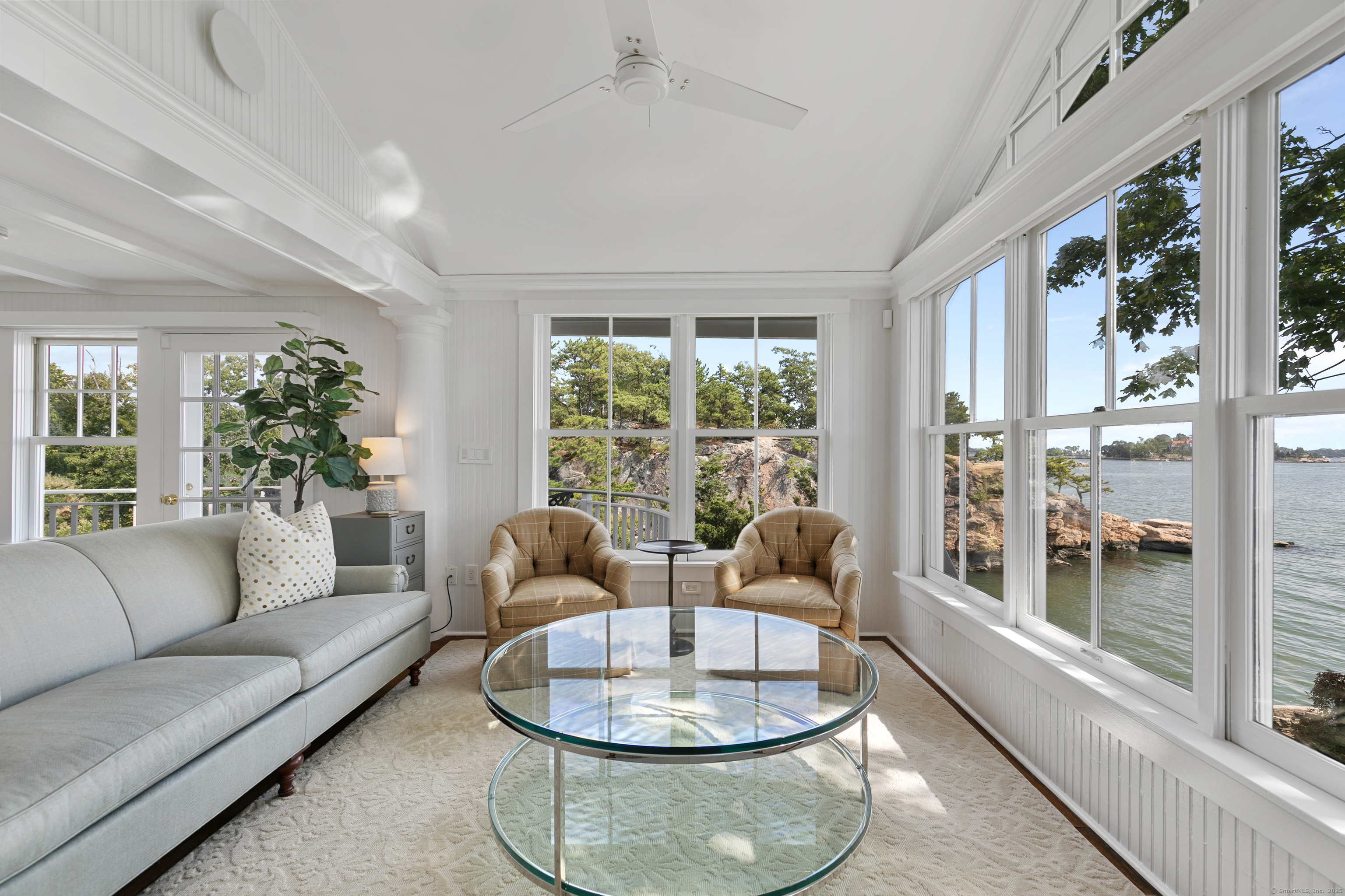 33 Thimble Farms Road Branford, CT 06405 - Photo 6 of 40 a living room with furniture and a large window