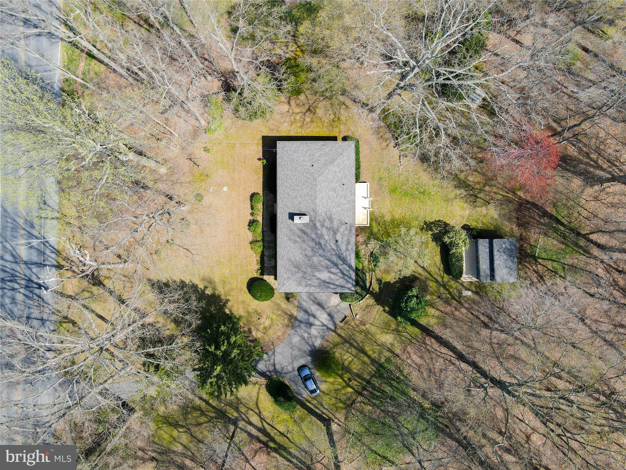 9457 Boyds Turn Road Owings, MD 20736 - Photo 29 of 34 Aerial View of House and Shed
