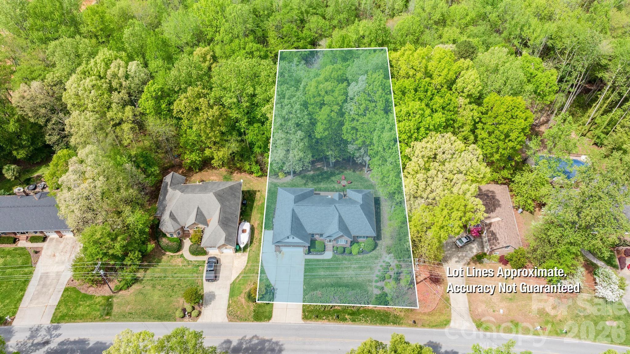 7867 Golf Course Drive North Denver, NC 28037 - Photo 3 of 34 an aerial view of residential house with outdoor space