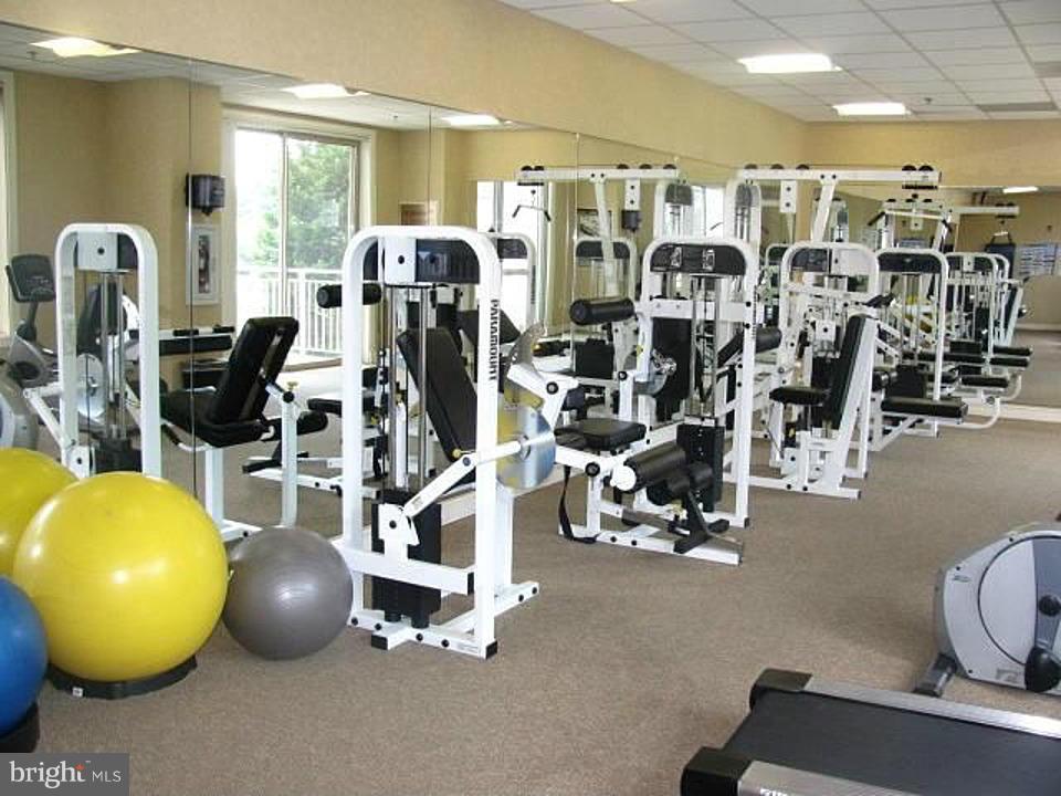 2726 Gallows Road, Unit 112 Vienna, VA 22180 - Photo 25 of 27 a room with gym equipment and glass door