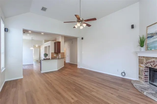 a view interior of the house and kitchen view