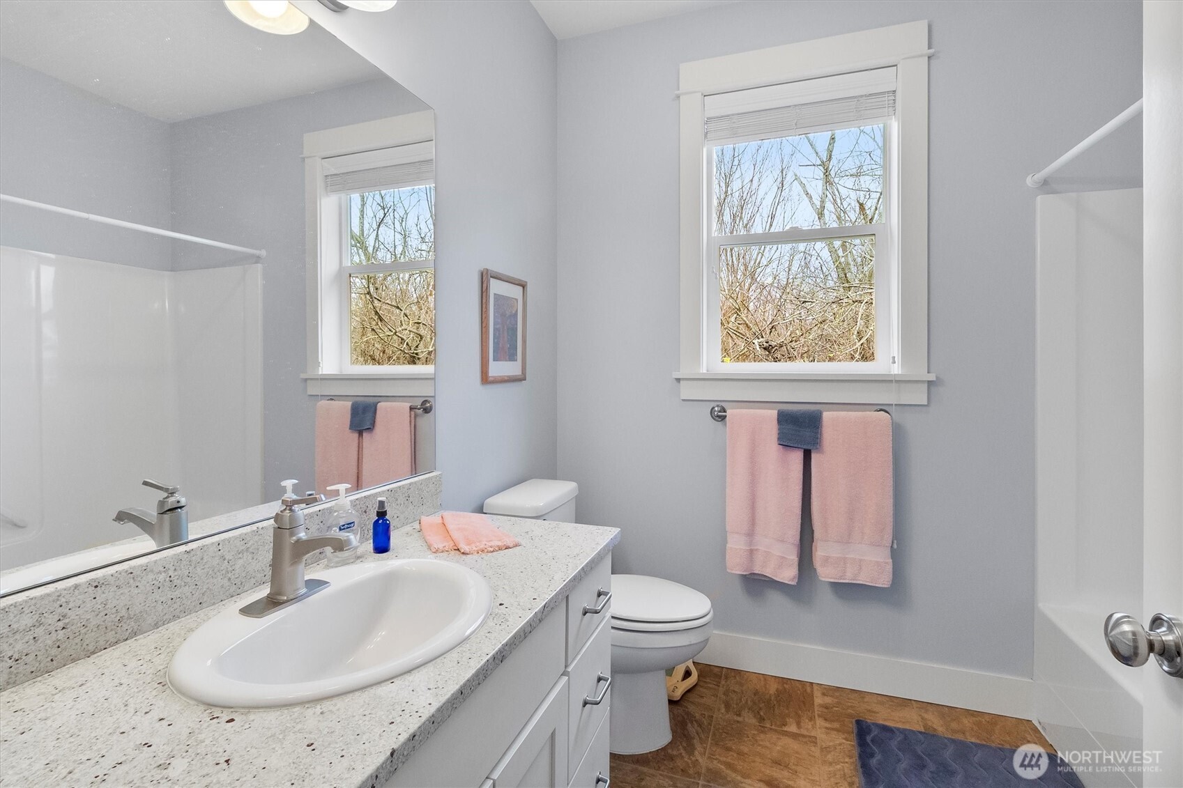 5434 Blue Sky Way Ferndale, WA 98248 - Photo 16 of 39 a bathroom with a sink toilet and a window