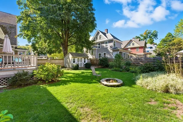 a house view with a garden space