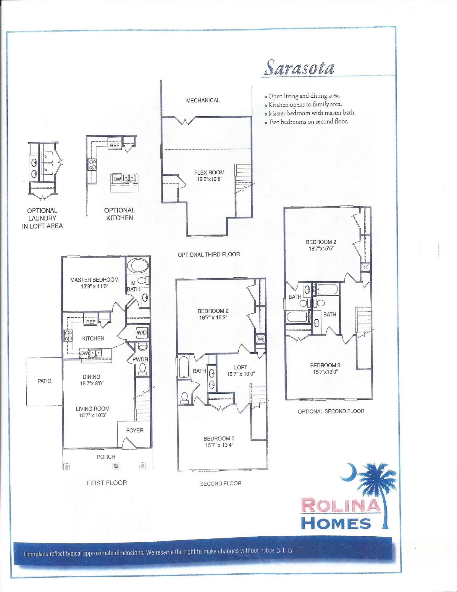 178 Woodward Road, Unit 57 Goose Creek, SC 29445 - Photo 2 of 2 Sarasota floor plan