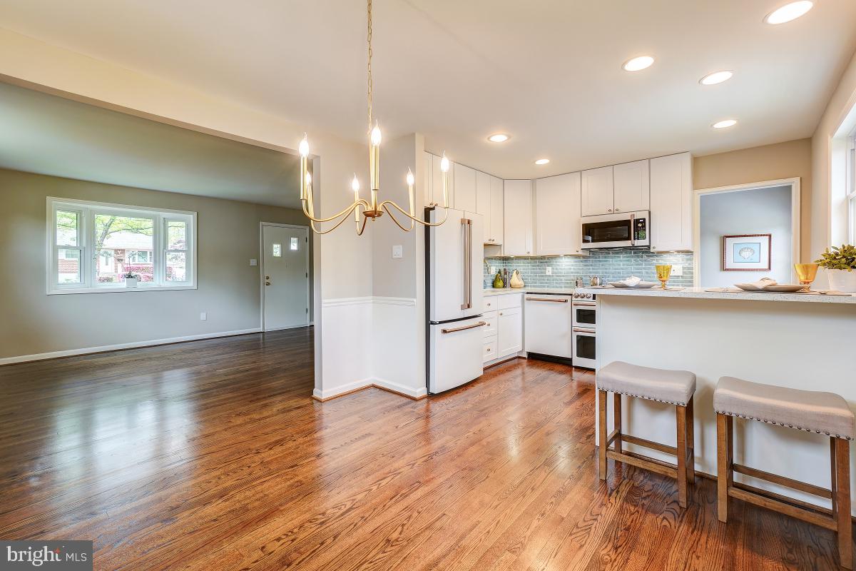 4801 Wyaconda Road Rockville, MD 20852 - Photo 12 of 48 Modern renovated kitchen with GE Cafe Appliances!