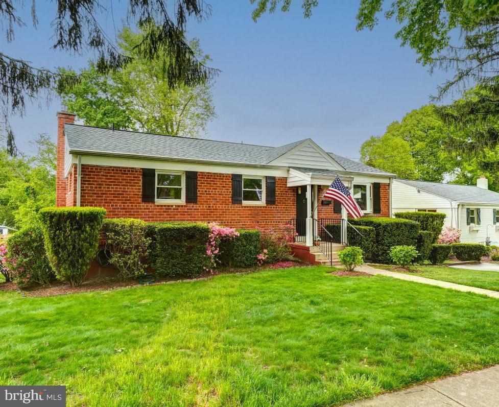 4801 Wyaconda Road Rockville, MD 20852 - Photo 4 of 48 Front Elevation - with sidewalks