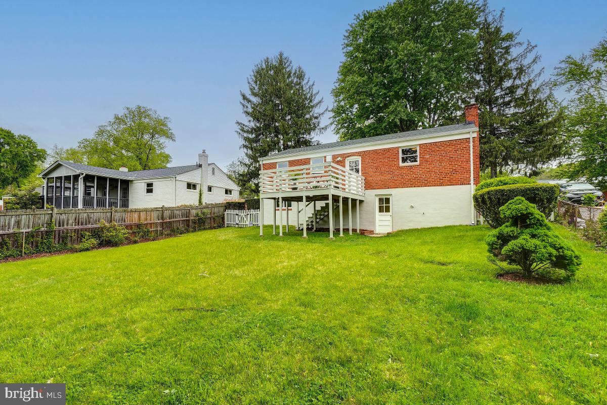 4801 Wyaconda Road Rockville, MD 20852 - Photo 41 of 48 Spacious flat backyard - plenty of room for sports