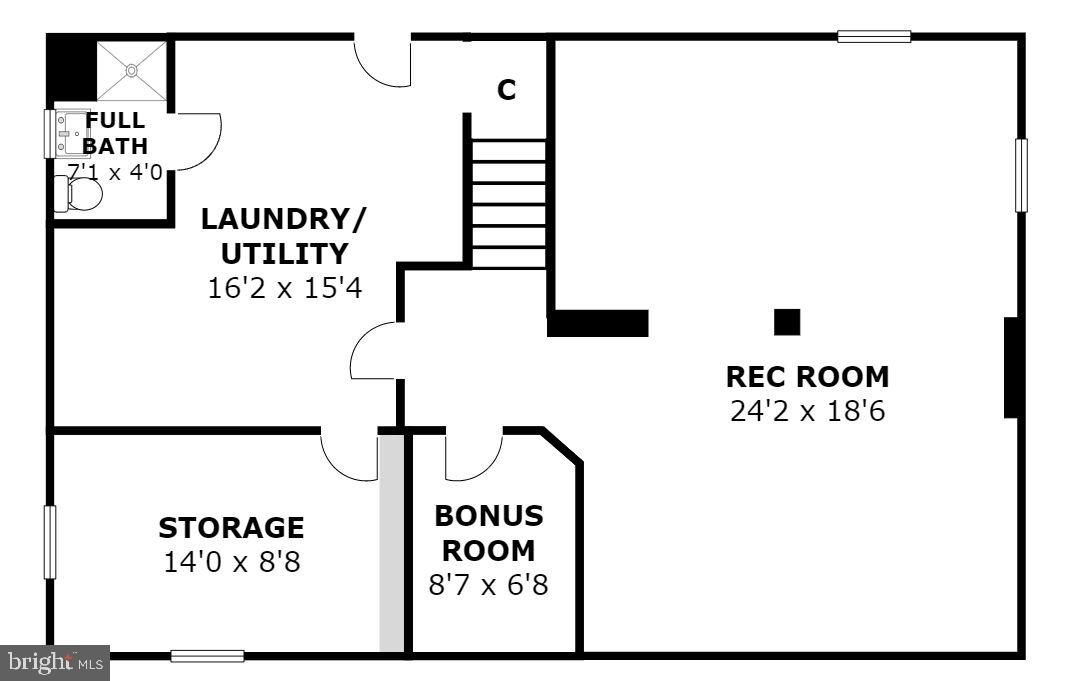4801 Wyaconda Road Rockville, MD 20852 - Photo 48 of 48 Floor Plan - Lower Level