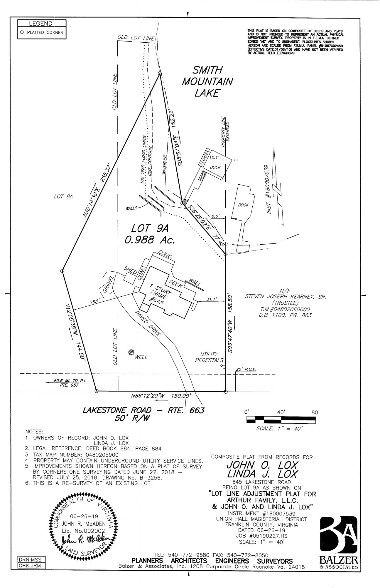 645 Lakestone Road Union Hall, VA 24176 - Photo 27 of 91 Plat