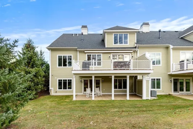 a garden view with a fountain
