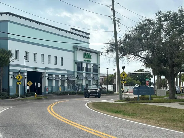 a view of a swimming pool and patio