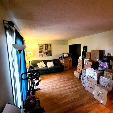 212 Madison Street, Unit 3B Joliet, IL 60435 - Photo 5 of 11 a living room with furniture and a flat screen tv