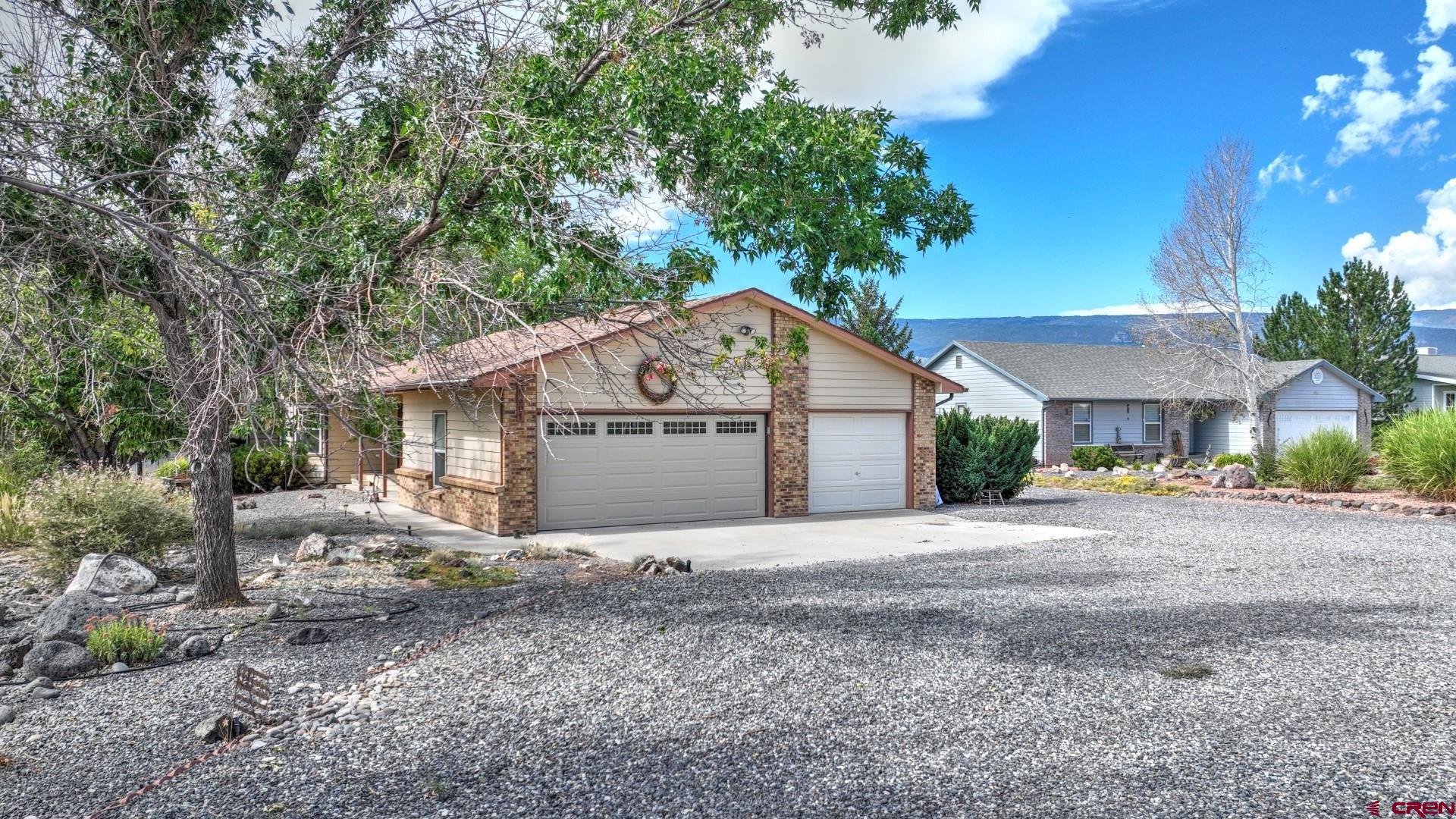 20607 Del Ray Drive Eckert, CO 81418 - Photo 3 of 27 a front view of a house with a yard and garage