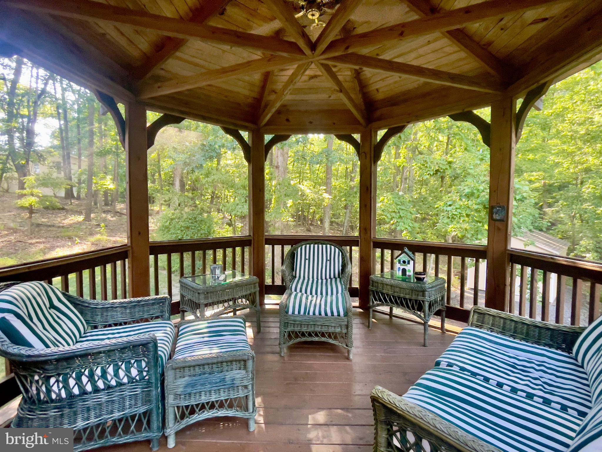 15121 Trail Ridge Road Southwest Cumberland, MD 21502 - Photo 13 of 120 SPACIOUS GAZEBO, SCREENED FOR HOURS OF ENJOYMENT!