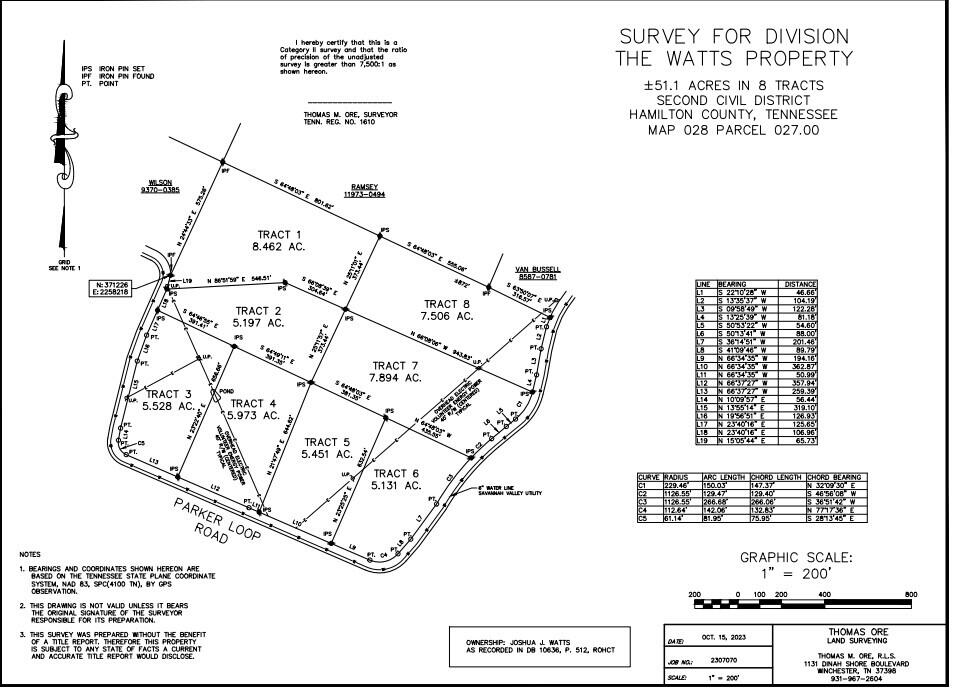 0 Parker Loop Road, Unit 3 Birchwood, TN 37308 - Photo 3 of 3 Final Survey Snip
