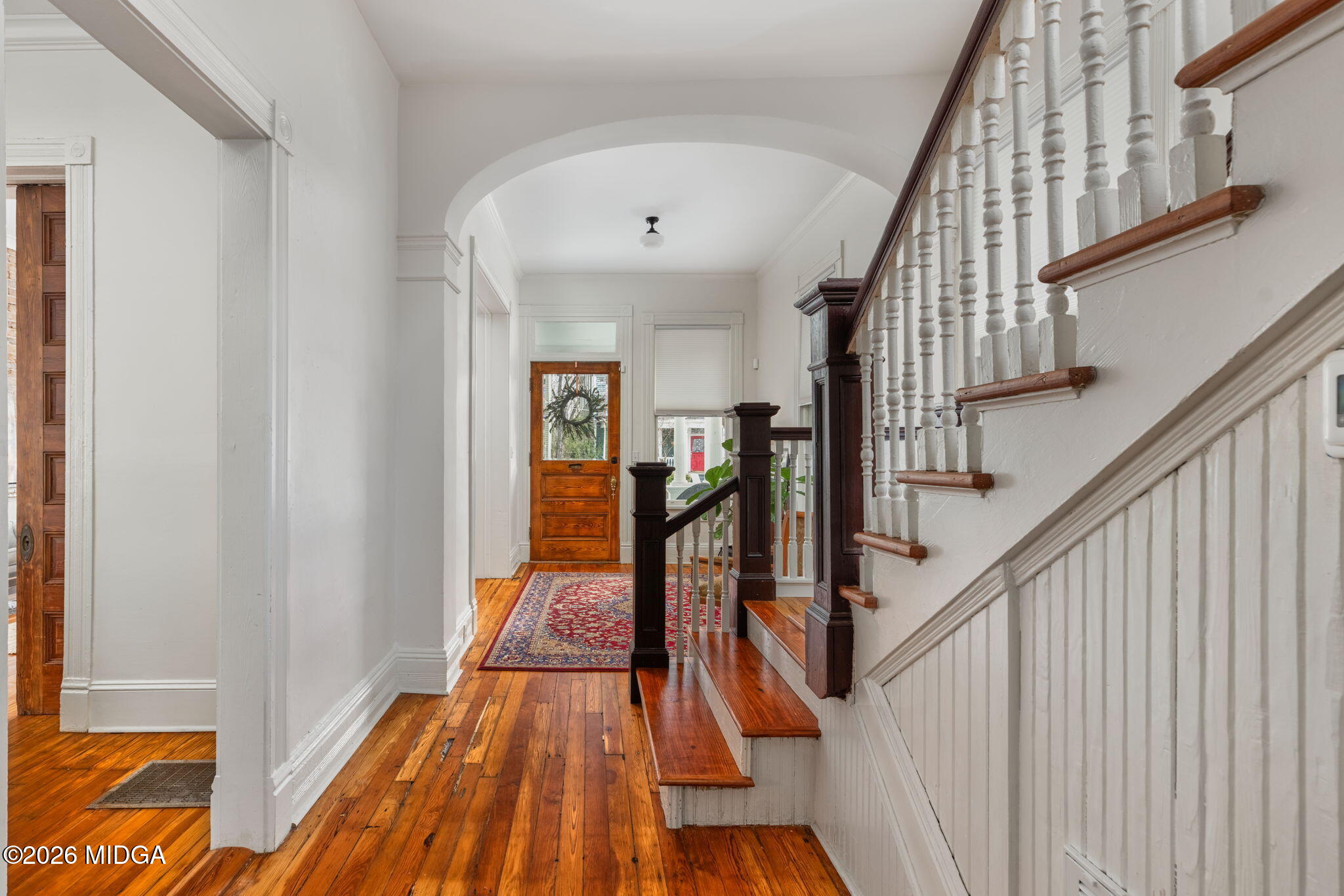 417 Orange Street Macon, GA 31201 - Photo 24 of 49 a view of stairs with wooden floor