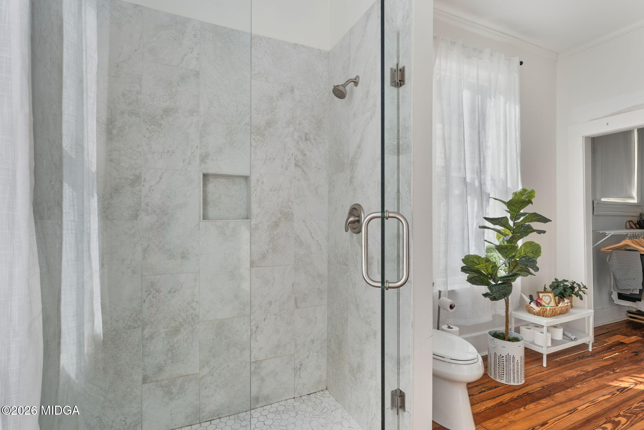 417 Orange Street Macon, GA 31201 - Photo 34 of 49 a bathroom with a shower