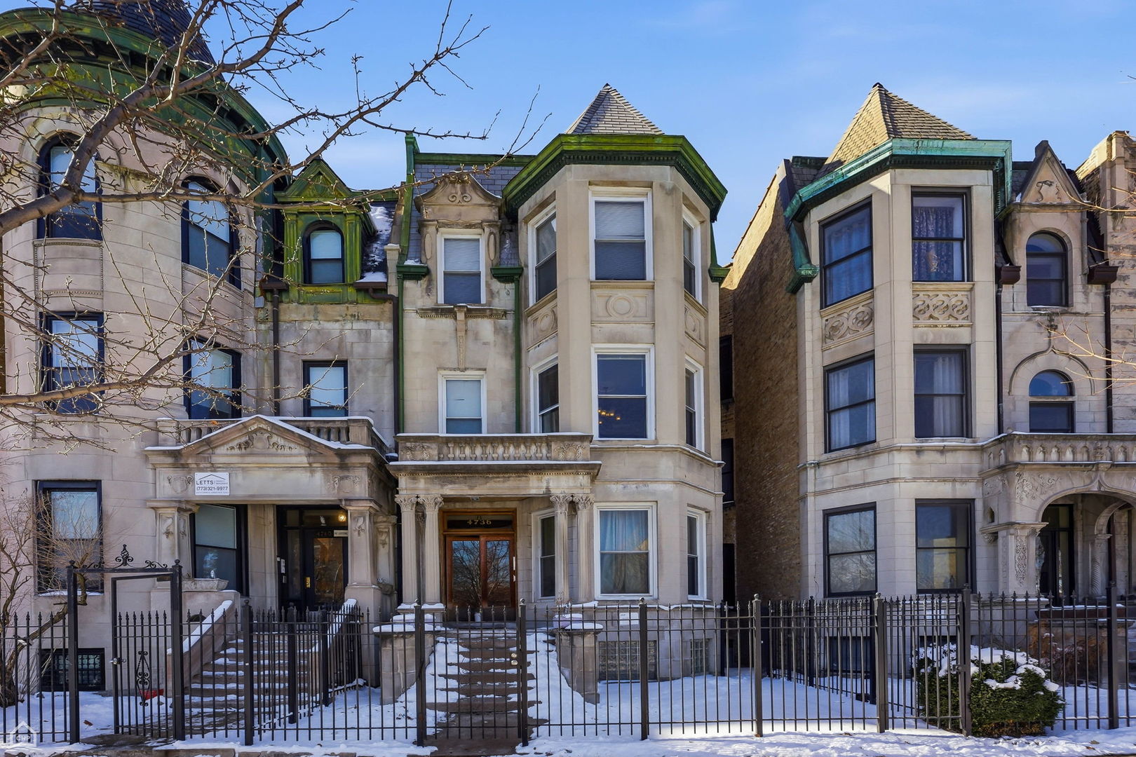 4736 South Prairie Avenue Chicago, IL 60615 - Photo 2 of 39 a front view of a multi story residential apartment building