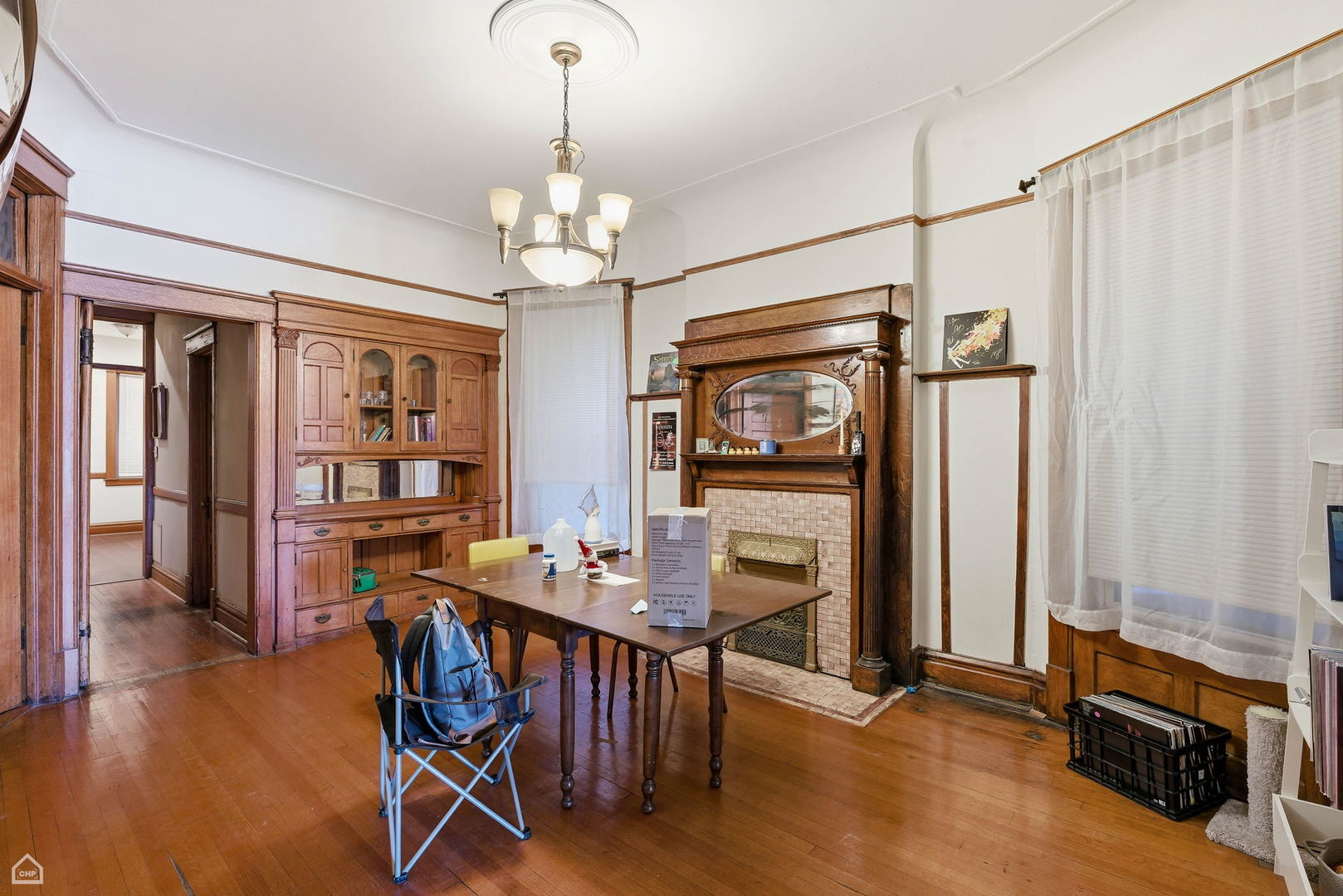 4736 South Prairie Avenue Chicago, IL 60615 - Photo 30 of 39 a view of a dining room with furniture window and wooden floor