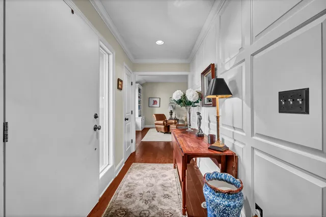 a very nice looking dining room with a table and chairs