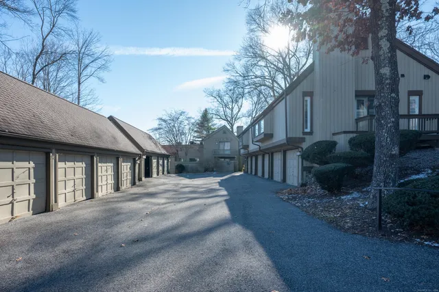 a view of backyard of house