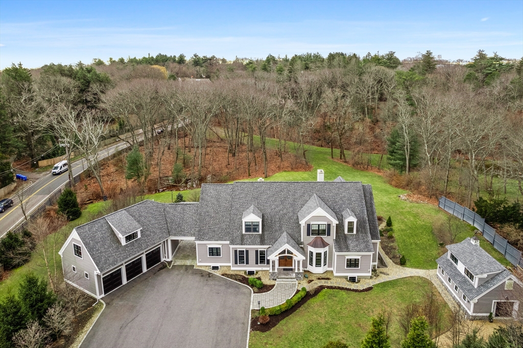 75 A Goddard Avenue Brookline, MA 02445 - Photo 27 of 27 an aerial view of a house with a big yard