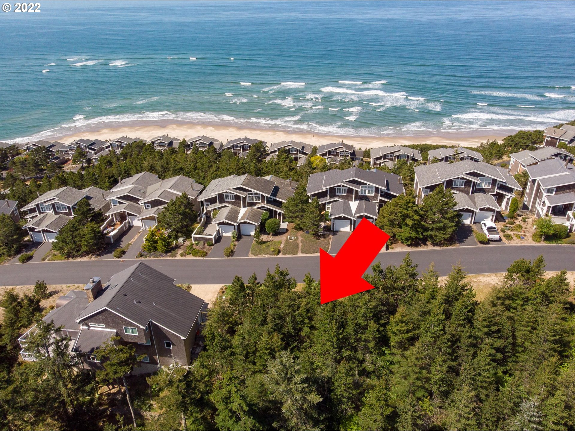 Promontory Lane Tillamook, OR 97141 - Photo 6 of 11 an aerial view of residential houses with outdoor space and ocean