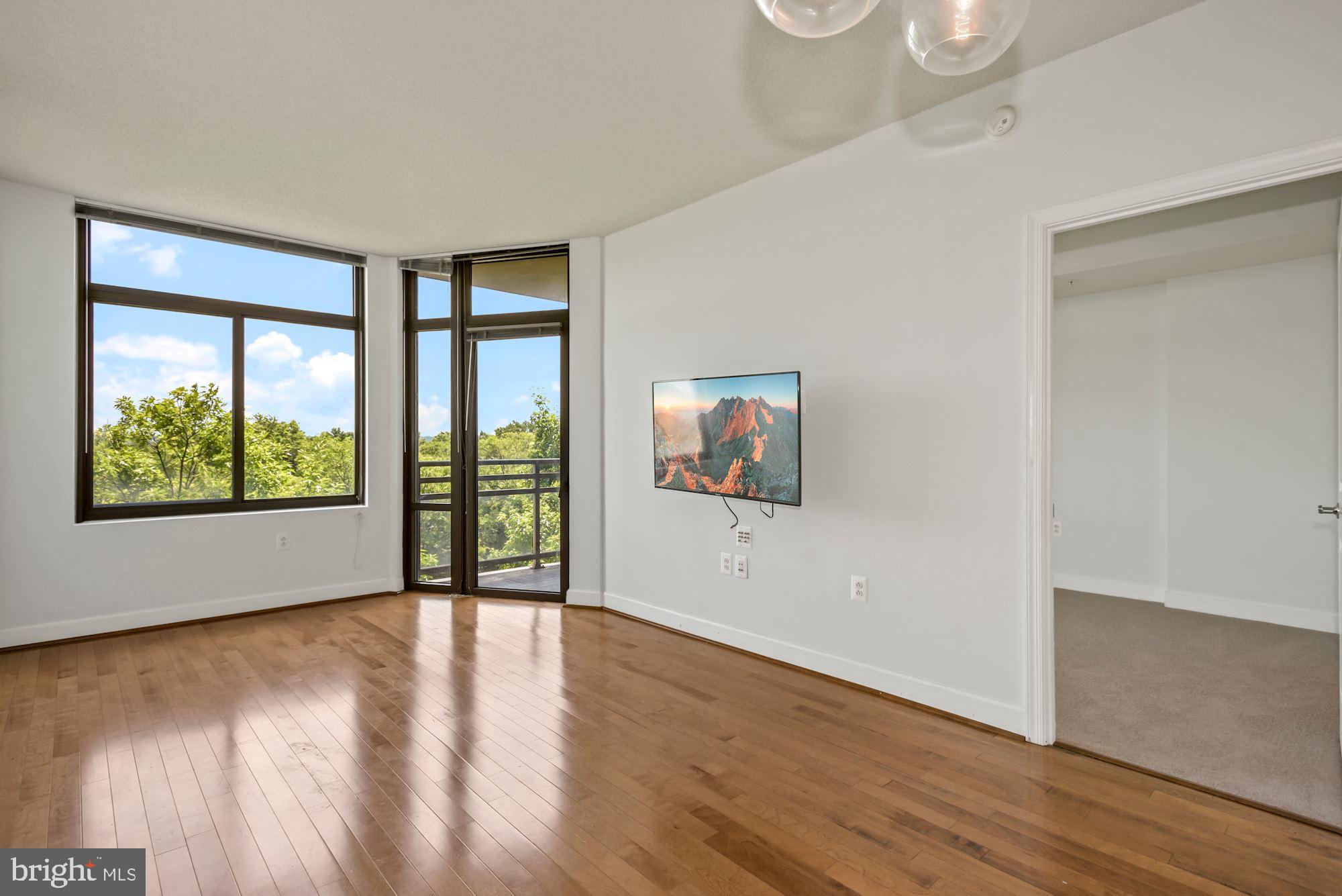 3650 South Glebe Road, Unit 354 Arlington, VA 22202 - Photo 7 of 30 Oversized Windows & Door with View of the Skyline