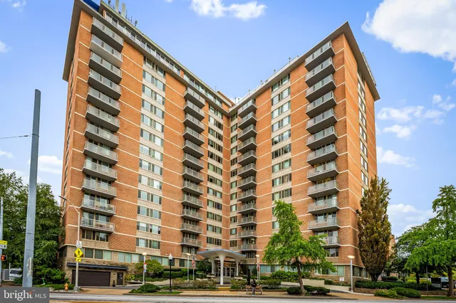 a front view of a building