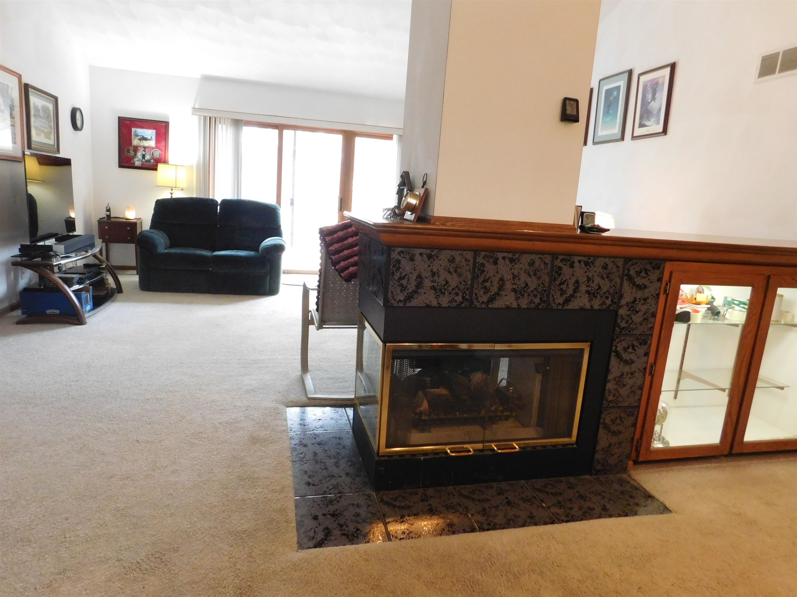 4103 North AYP Road Lena, IL 61048 - Photo 53 of 96 a living room with furniture and a fireplace