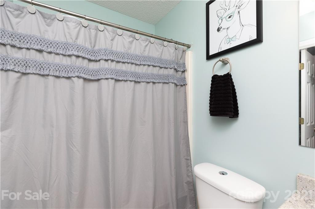 762 State Rd S-46-1086 Clover, SC 29710 - Photo 17 of 34 a bathroom with a toilet and a shower curtain
