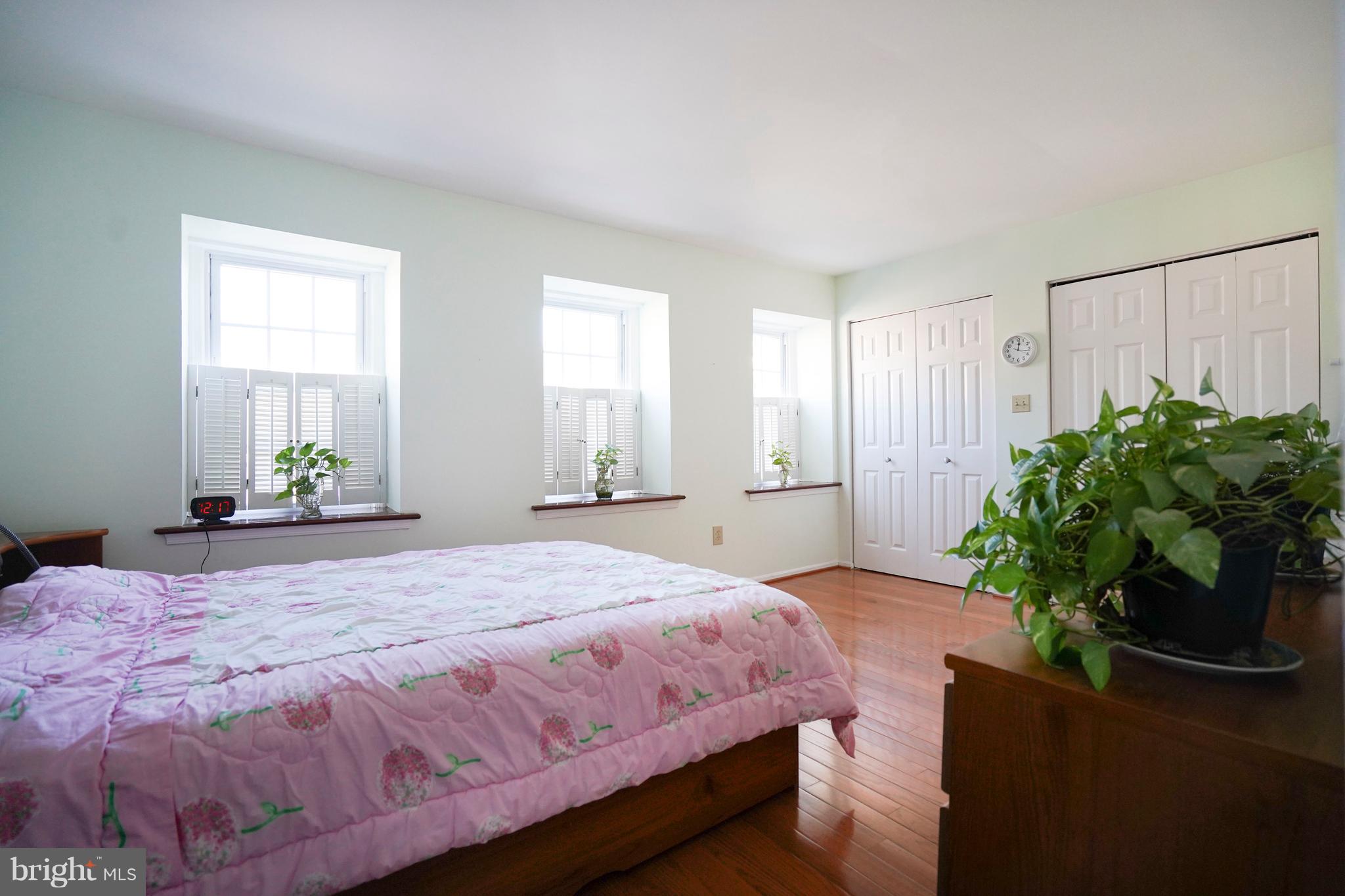 8836 Surveyors Place Springfield, VA 22152 - Photo 22 of 48 a bedroom with a bed potted plant and a window