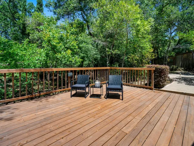 a park view with a bench