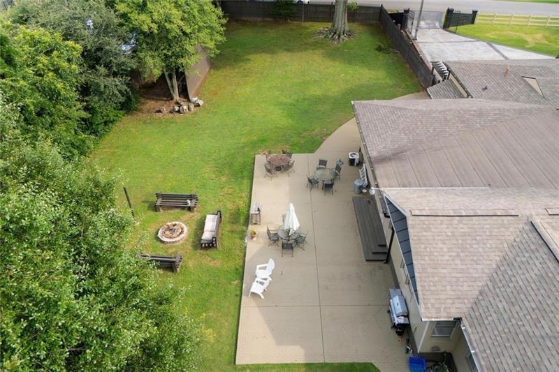 1665 Cunningham Road Southwest Marietta, GA 30008 - Photo 25 of 36 an aerial view of a house with a yard
