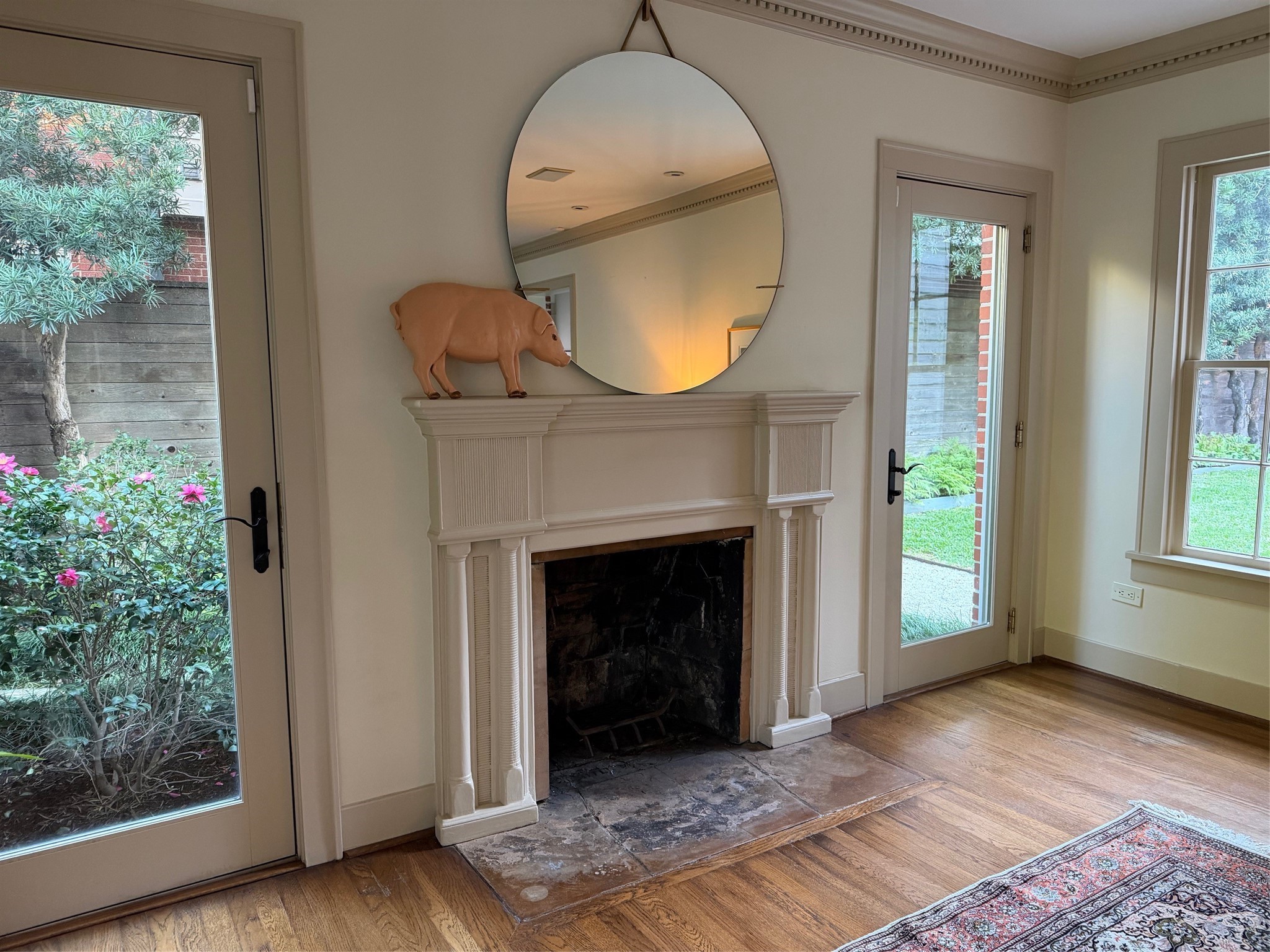 1807 Albans Road Houston, TX 77005 - Photo 34 of 39 a view of a livingroom with furniture and a fireplace