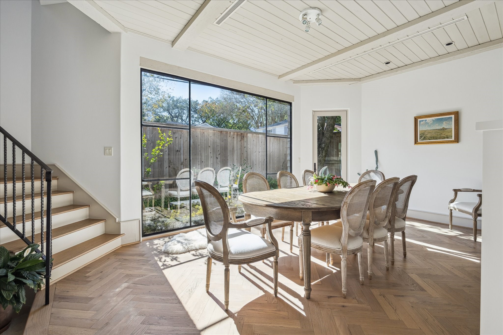 1807 Albans Road Houston, TX 77005 - Photo 6 of 39 a view of a dining room with furniture window and wooden floor