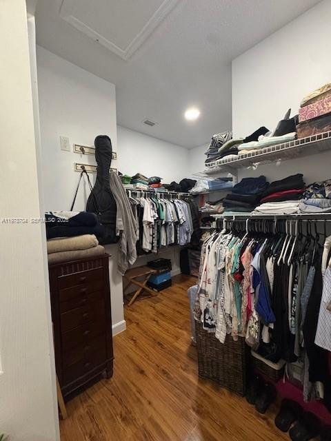12923 Southwest 135th Terrace Miami, FL 33186 - Photo 52 of 71 a view of walk in closet with clothes and shoes
